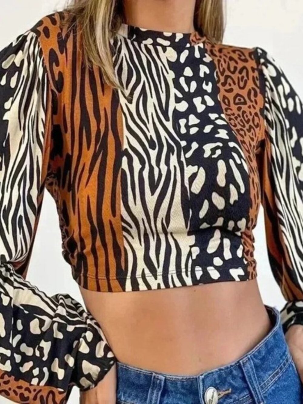 Vintage Tie Back CropTop ( Color: Mixed)